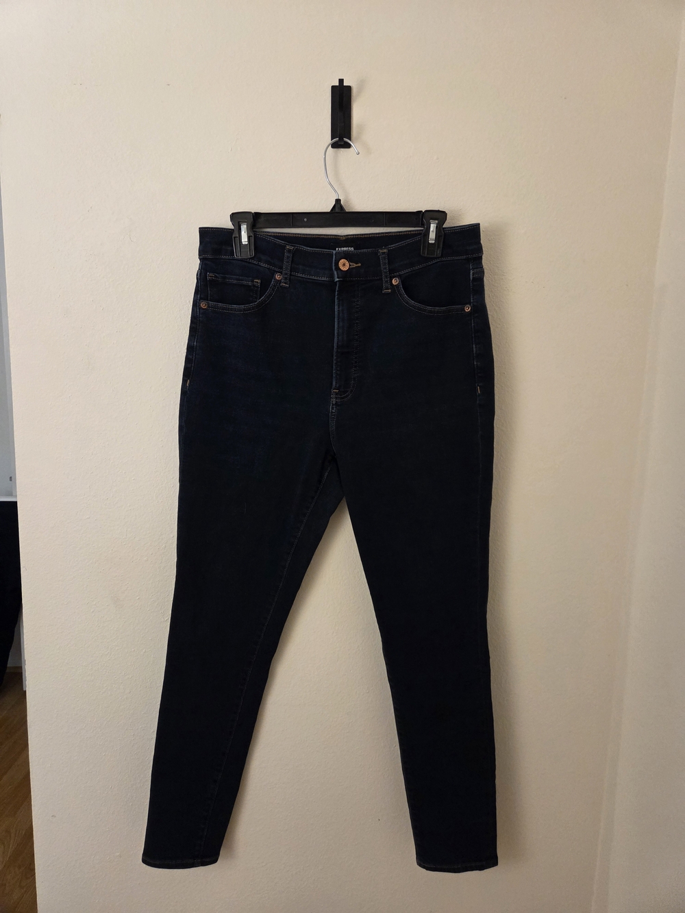 Express Dark Wash Skinny High Rise 12R
